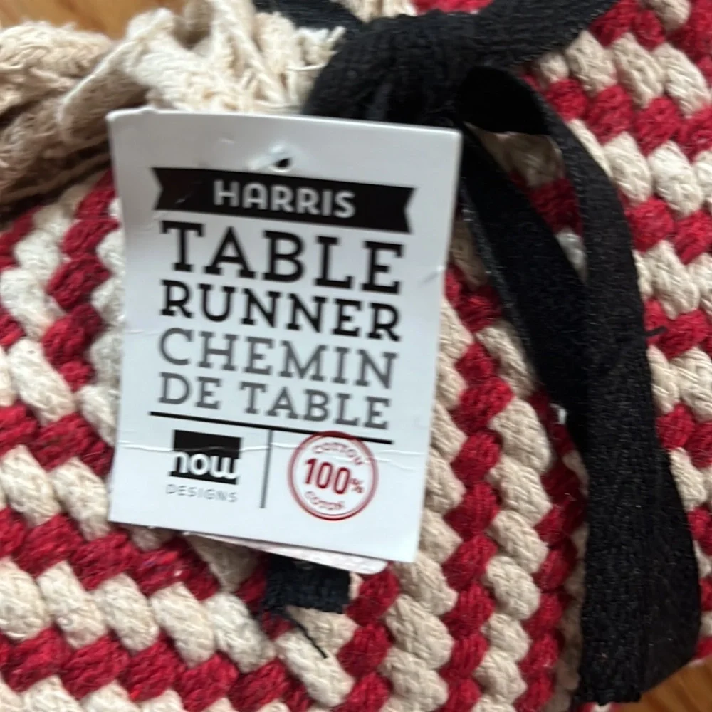 Harris Table Runner Chili Red NWT